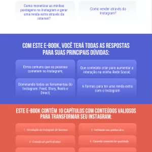 Imagem de capa para o Ebook INSTAGRAM DE SUCESSO