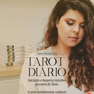 Imagem de capa para o Curso online TAROT DIÁRIO - iniciação e despertar intuitivo por meio do Tarot