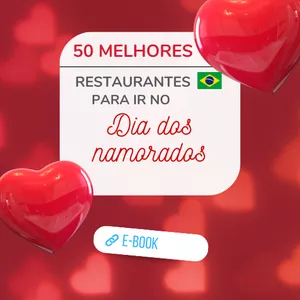 Imagem de capa para o Ebook 50 MELHORES RESTAURANTES PARA IR NO DIA DOS NAMORADOS + bônus (50 melhores lugares para ir no dia dos namorados)