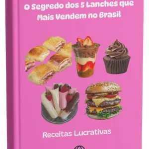 Imagem de capa para o Ebook Os 5 Lanches que mais faturam no Brasil
