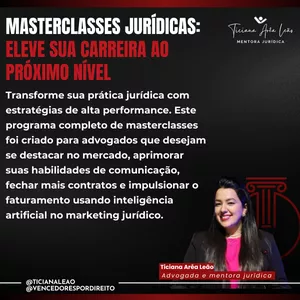 Imagem de capa para o Curso online Masterclasses Jurídicas: Eleve sua Carreira ao Próximo Nível