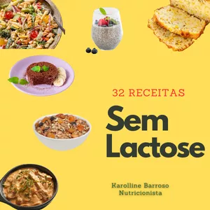 Imagem de capa para o Ebook 32 Receitas sem lactose
