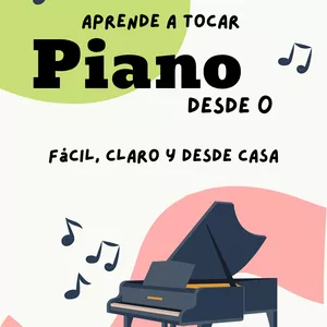 Imagen de portada para Ebook Manual basico de como tocar piano. nivel 1