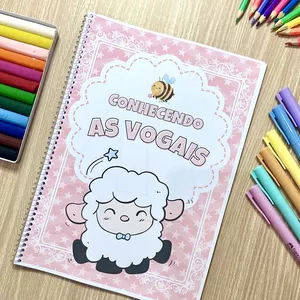 Imagem de capa para o Ebook Apostila Conhecendo as Vogais