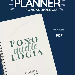 Imagem de capa para o Ebook Planner de Fonoaudiologia 2026 – Organização, Estudos e Prática Clínica