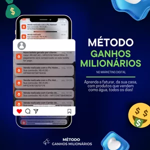 Imagem de capa para o Curso online Método Ganhos Milionários - MKT DIGITAL