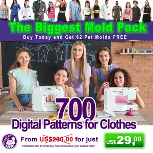 Cover image for Online course Pack of 700 Clothes Molds