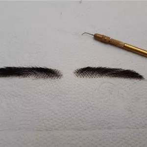 Próteses faciais feitas com tecido lace