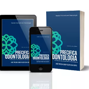 Imagem de capa para o Ebook Precifica Odontologia - Precificação de procedimentos odontológicos.