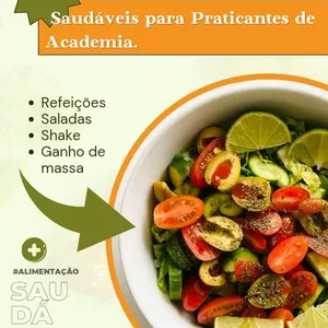 Imagem de capa para o Ebook Melhores Receitas Para Praticantes de Academia