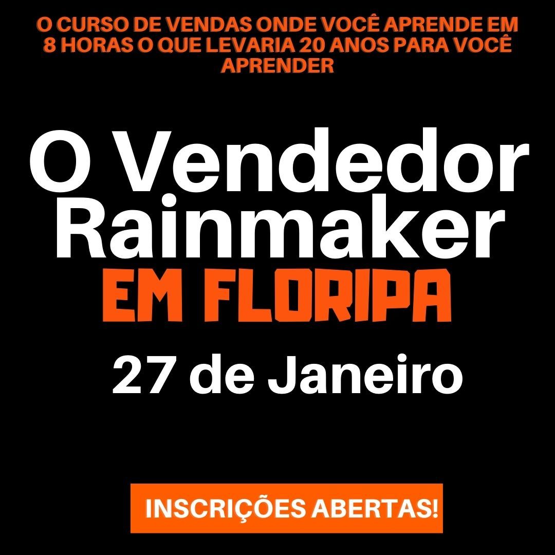 Imagem do curso O Vendedor Rainmaker em Floripa - Janeiro 2023