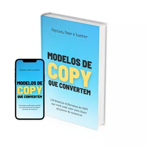 Imagem de capa para o Ebook Modelos de COPY que Convertem em Segundos