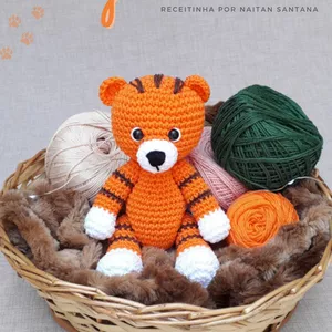 Receita de Amigurumi Tigre Oliver