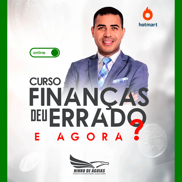 Imagem de Curso de Finanças - Deu errado e agora? criado por Ninho de Águias na hotmart