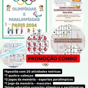 COMBO - OLIMPÍADAS E PARALIMPÍADAS 2024 por Educação Física Escolar