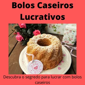 Imagem de capa para o Ebook E-book de Bolos Caseiros Lucrativos