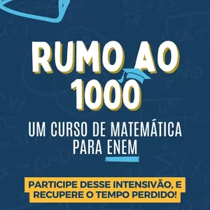 Imagem de capa para o Curso online RUMO ao 1000 - INTENSIVÃO ENEM Matemática - Bizuu do LEDÚ