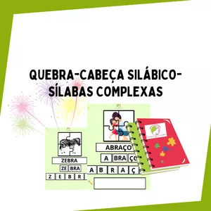 Imagem de capa para o Ebook QUEBRA-CABEÇA SILÁBICO- COMPLEXAS