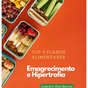 Imagem de capa para o Ebook Top 5 Planos Alimentares para emagrecimento
