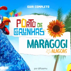 Imagem de capa para o Ebook Roteiro de Viagem COMPLETO - Porto de Galinhas e Maragogi