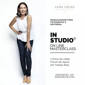Imagem de capa para o Curso online In Studio®- Masterclass Makeup Fotografia