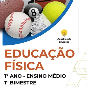 Imagem de capa para o Ebook Educação Física 1º Ano 1º Bimestre (Ensino Médio) - Apostila com Planos de Aula