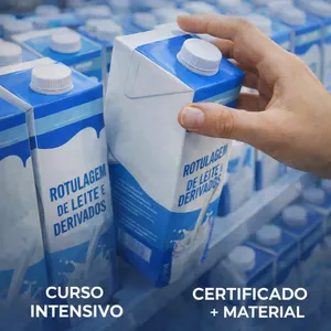 Imagem de capa para o Curso online Rotulagem de leite e derivados