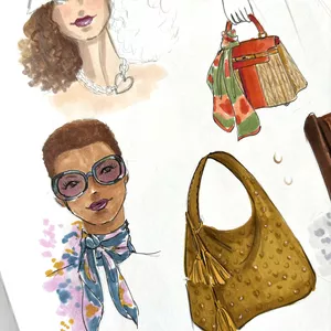 Imagem de capa para o Curso online Desenho de Acessórios para moda.