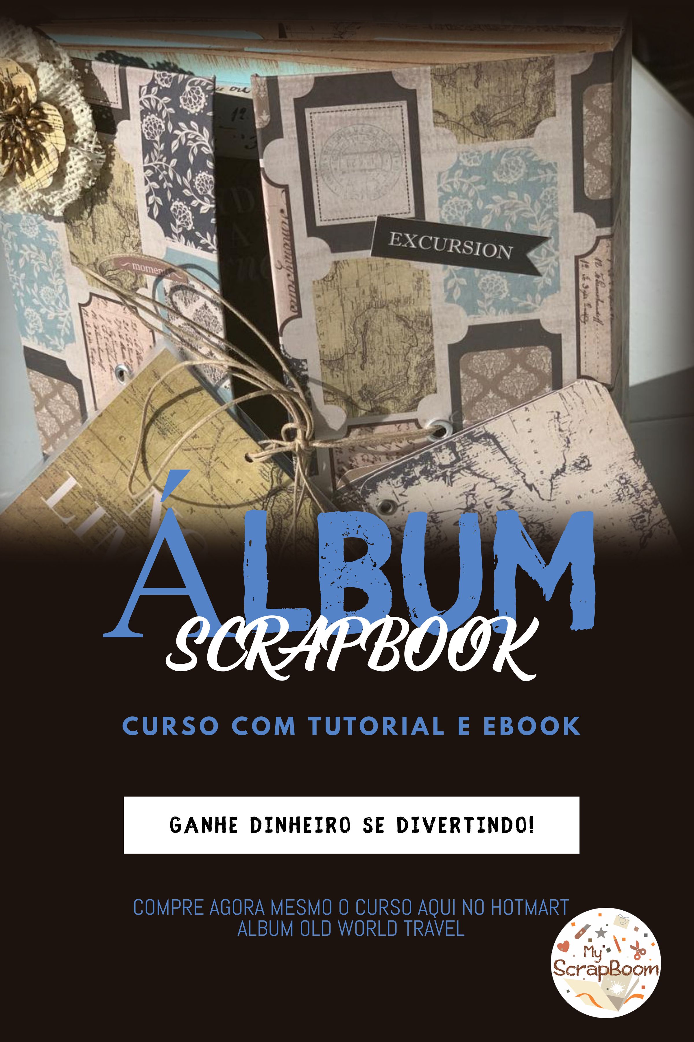 Imagem do curso ALBUM DE SCRAPBOOK - OLD WORLD TRAVEL