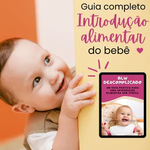 Imagem de capa para o Ebook BLW DESCOMPLICADO - Guia completo para a introdução alimentar do bebe