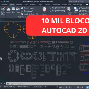Imagem de capa para o Ebook 10 MIL BLOCOS PARA AUTOCAD