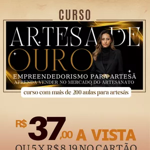 Imagem de capa para o Curso online Artesã de ouro
