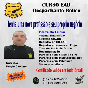Imagem do curso Curso de Despachante Bélico de Arma de Fogo