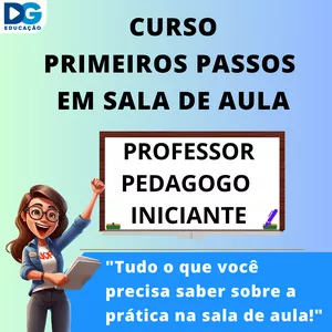 Imagem de capa para o Curso online CURSO PRIMEIROS PASSOS EM SALA DE AULA
