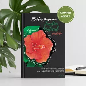 Imagem de capa para o Ebook 🌿 PLANTAS PARA UM JARDIM VERTICAL PERFEITO: Seu Guia Ilustrado com 110+ Plantas para Transformar Qualquer Parede! 🌿