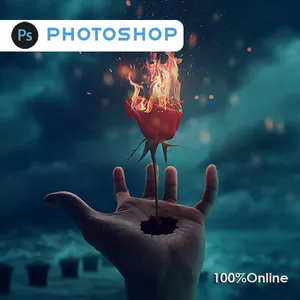 Imagem de capa para o Curso online Adobe Photoshop