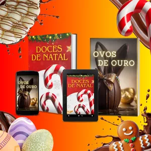 Imagem de capa para o Ebook Doces de natal e Ovos de ouro