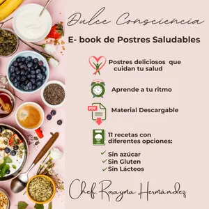 Imagen de portada para Curso online Dulce Consciencia: E book de Postres Saludables