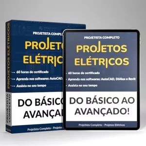 Imagem de capa para o Curso online Projetista Completo - Projetos Elétricos