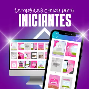 Imagem de capa para o Curso online 30 Templates Canva