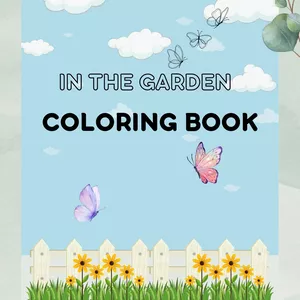 Cover image for Ebook In the garden coloring book