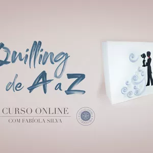 Imagem de capa para o Curso online Quilling de A a Z - Modular - Casamento 