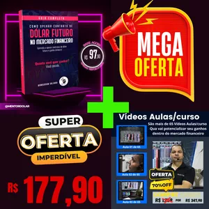 Curso Guia Completo de como operar contrato em Dólar futuro Videos Aulas / Cursos  + Ebook 