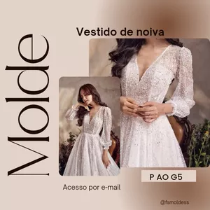 Imagem de capa para o Ebook Molde vestido de noiva 