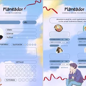 Imagen de portada para Curso online Planeador Ilustrado Azul – Comida, Series, Pelis &amp; Anime