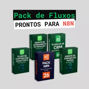 Imagem de capa para o Curso online Pack de Fluxos Prontos N8N