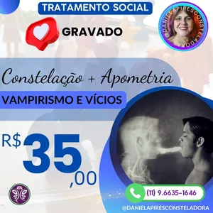 Imagem de capa para o Curso online 🦇Vampirismo e Quebra de Contratos: Cura Emocional com Apometria e Constelação! ✨|Tratamento Social 🦇