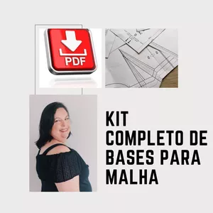 Imagem principal do produto KIT COMPLETO DE BASES PARA MODELAGEM - MALHARIA 