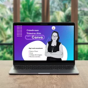 Imagem de capa para o Ebook Crie suas primeiras artes com o Canva + Planner Gratuito!