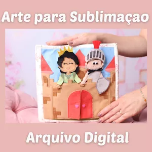 Imagem de capa para o Curso online Arte para Sublimação - Minha Aventura -  A Princesa e o Cavaleiro